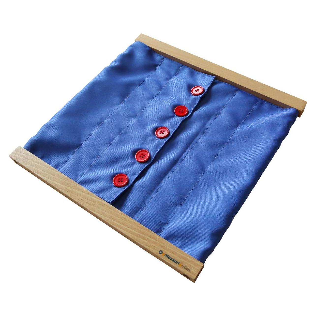 Marco de Abotonado Montessori Madera con Botones Grandes - 3-6 Años