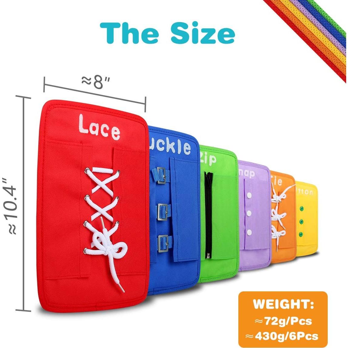 Tablero de Vestir Montessori Yanhan - Habilidades Básicas 26.4x20.3cm