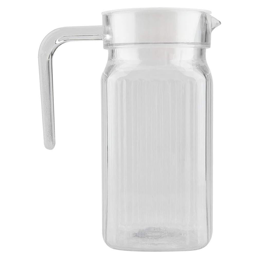 Jarra Acrílica Tbest 500ml con Tapa - Botella de Jugo Transparente