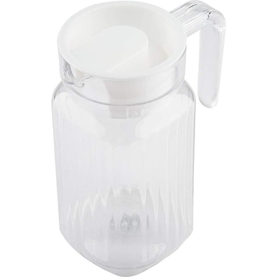 Jarra Acrílica Tbest 500ml con Tapa - Botella de Jugo Transparente