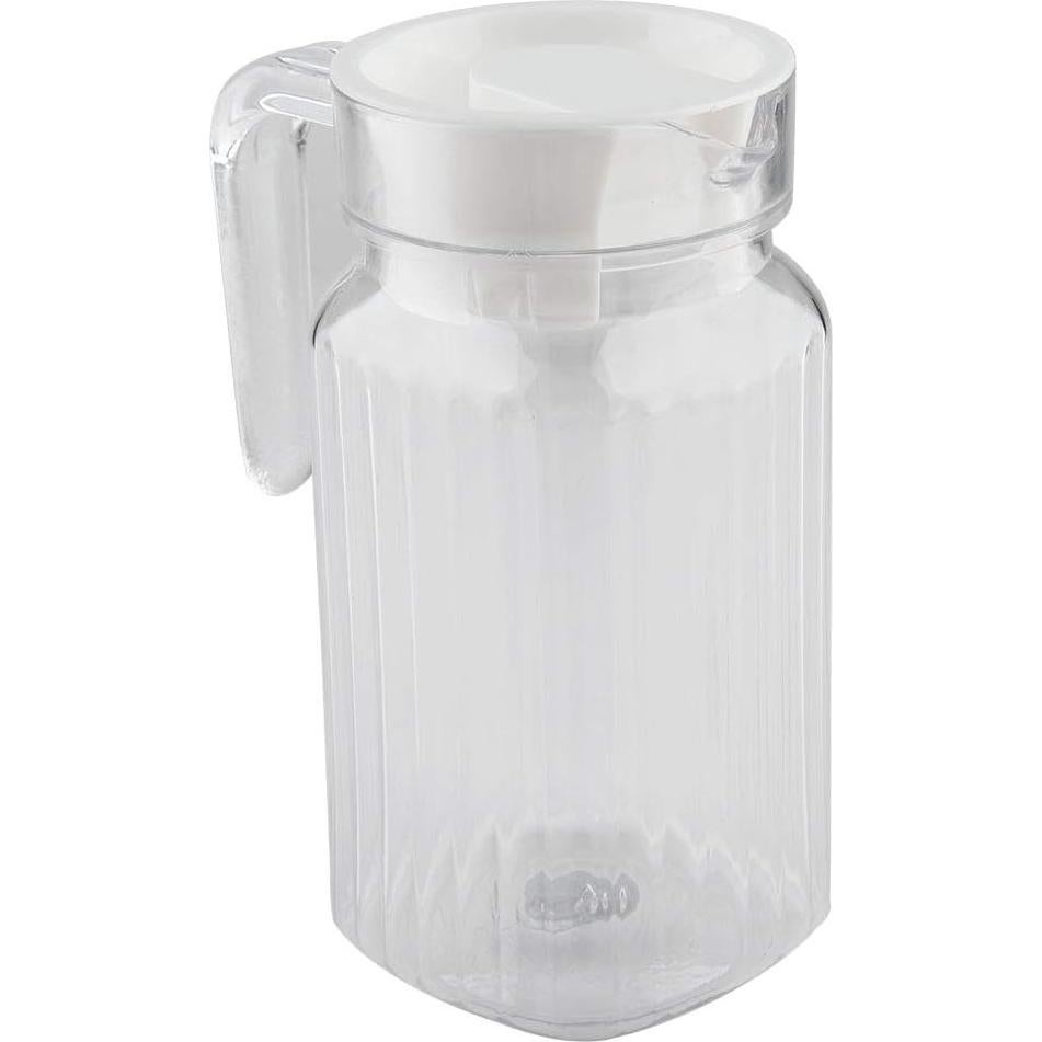 Jarra Acrílica Tbest 500ml con Tapa - Botella de Jugo Transparente