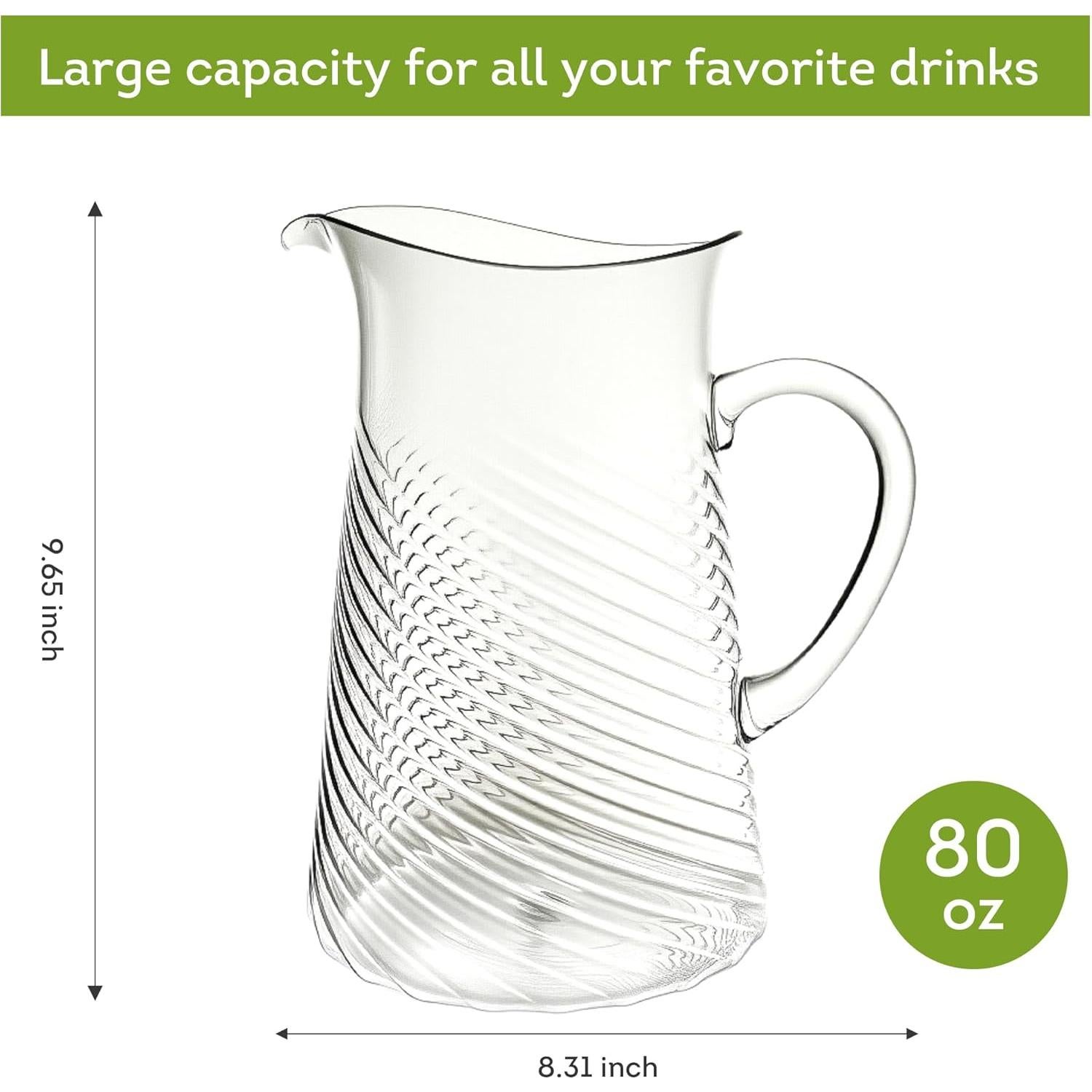 Jarra Acrílica Irrompible Lily's Home 2.5QT con Pico