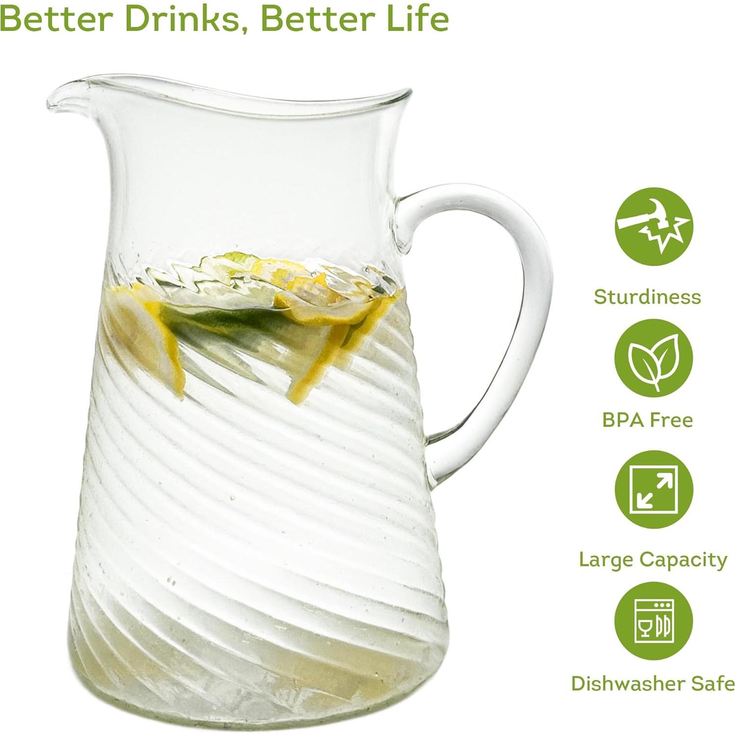 Jarra Acrílica Irrompible Lily's Home 2.5QT con Pico