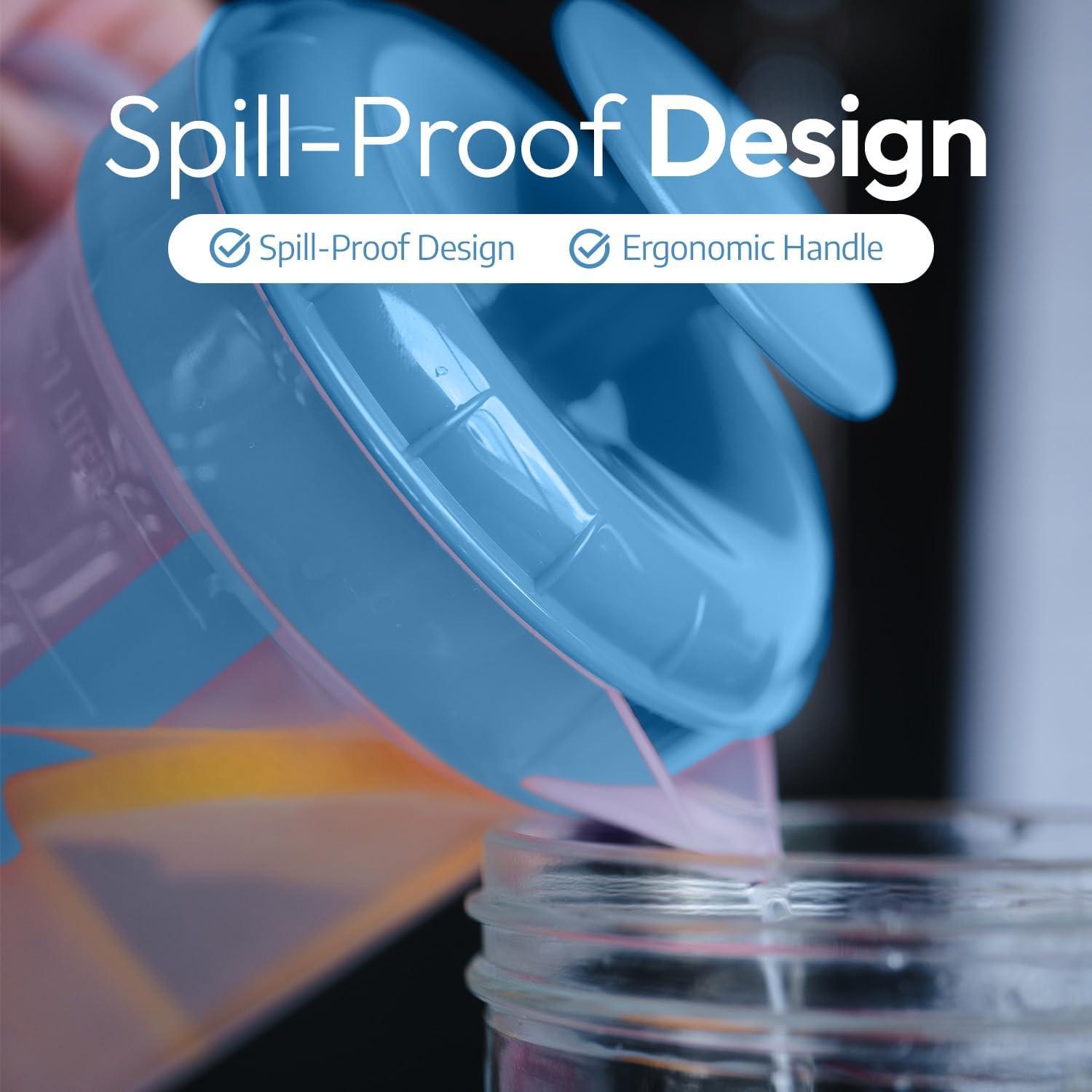 Jarra de Mezcla Plástico JBK Pottery 1 Litro Azul con Tapa