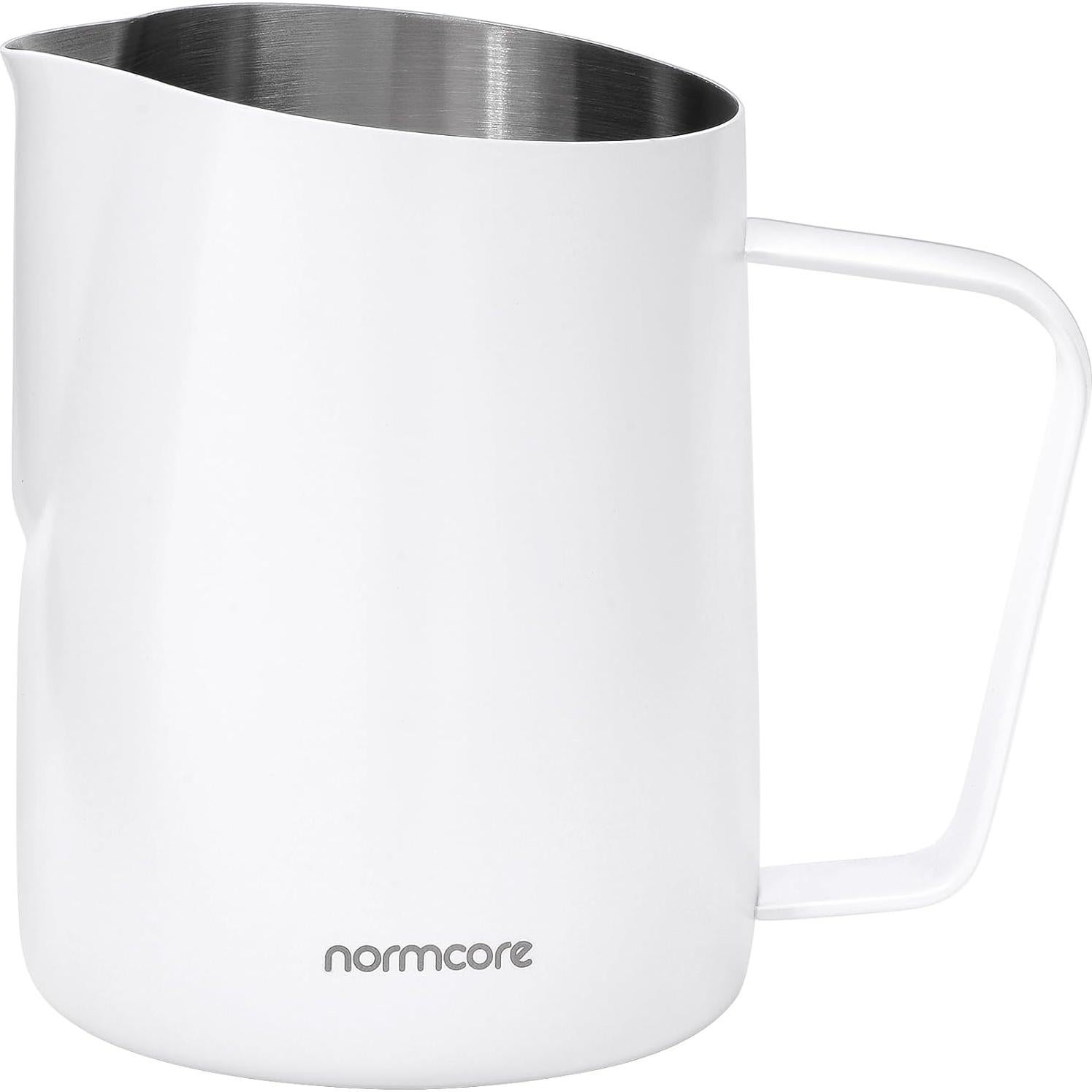 Jarra de Leche Sin Asa Normcore 600 ml Acero Inoxidable Blanco