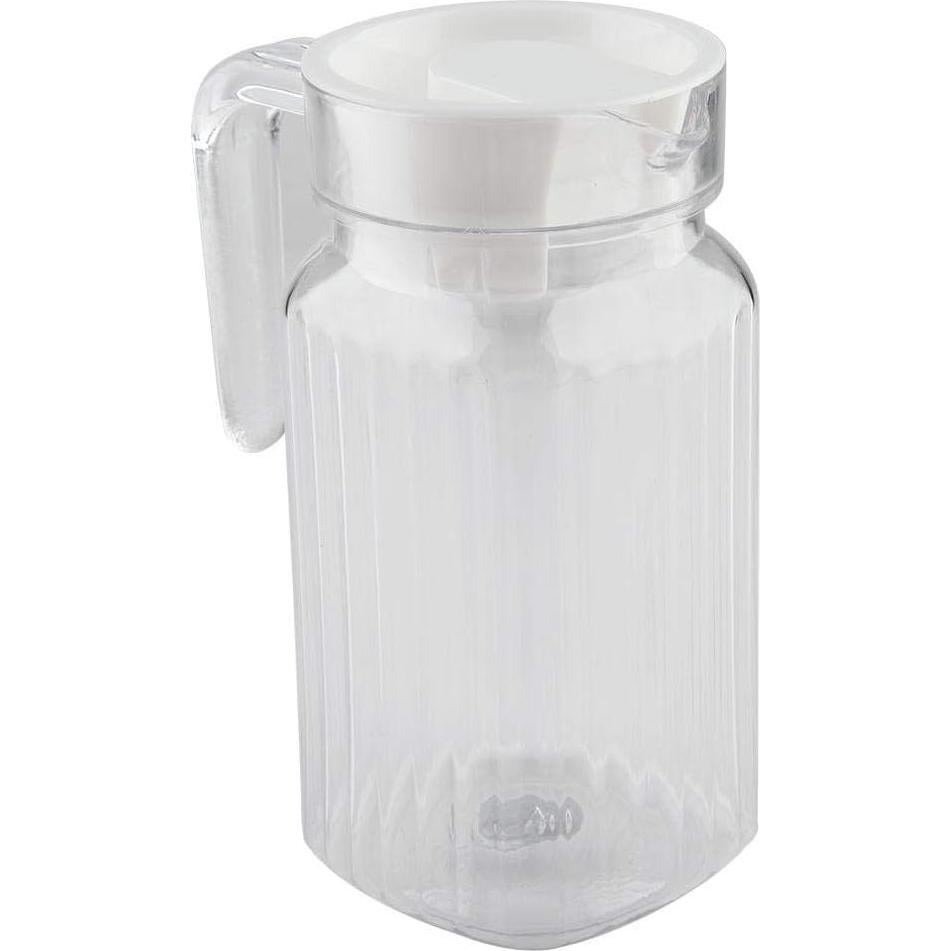 Botella de Jugo Acrílico Fdit 500ml Transparente con Tapa