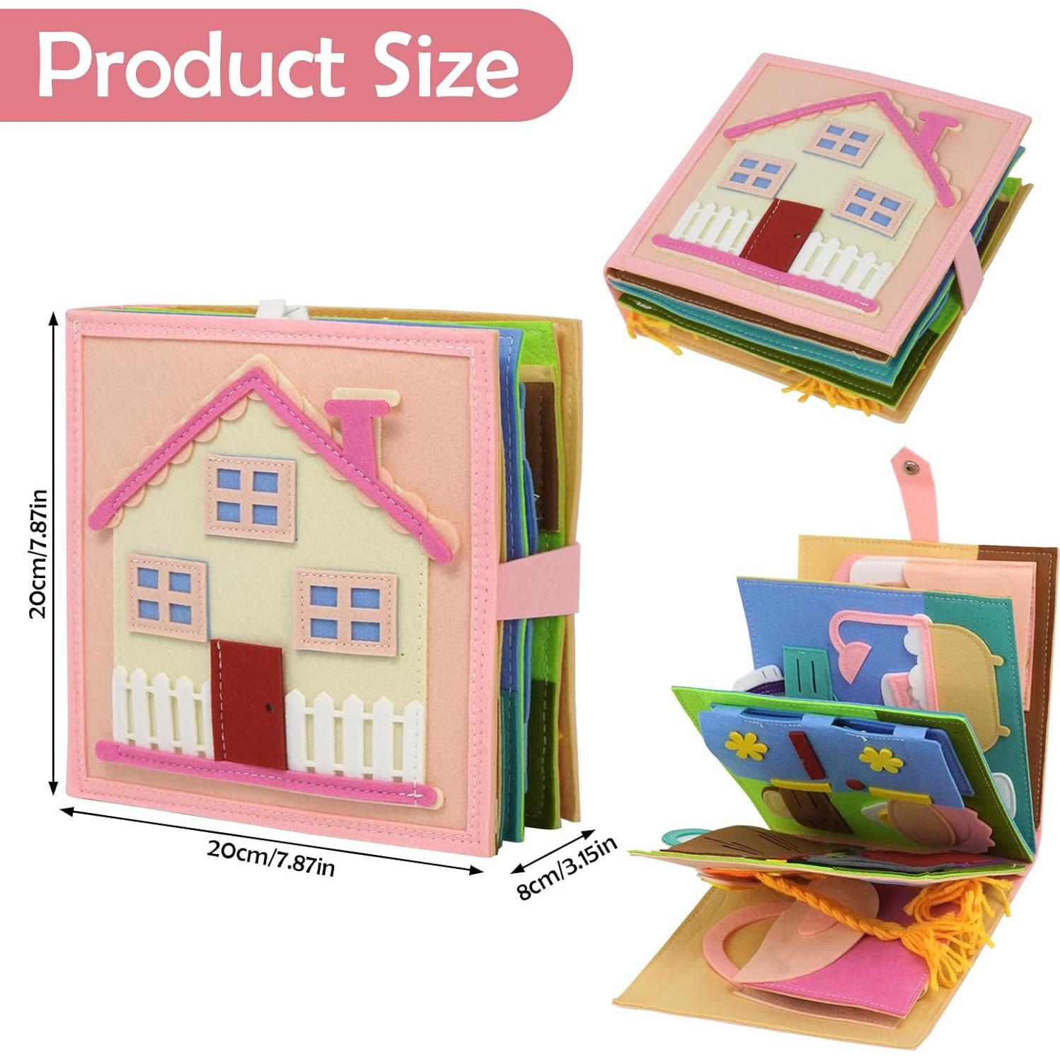 Libro Ocupado Montessori AIXMEET para Niños 3-8 Años Rosa