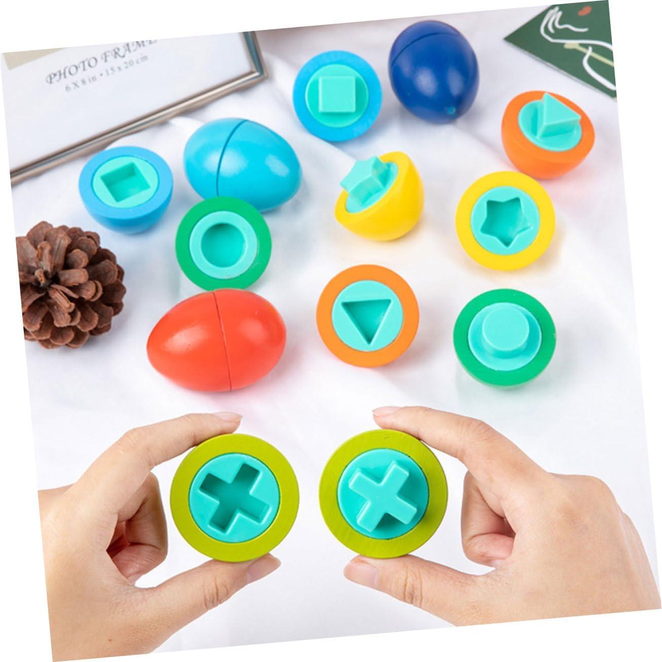 Juguete Educativo de Madera Sosoport 8 Piezas Reconocimiento de Forma