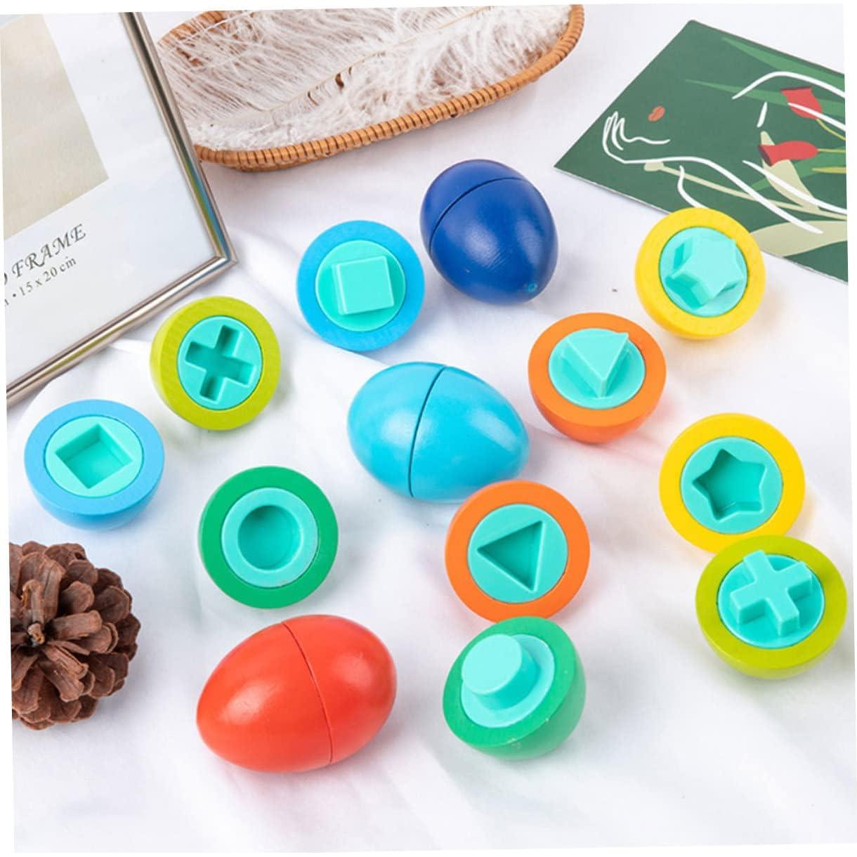 Juguete Educativo de Madera Sosoport 8 Piezas Reconocimiento de Forma