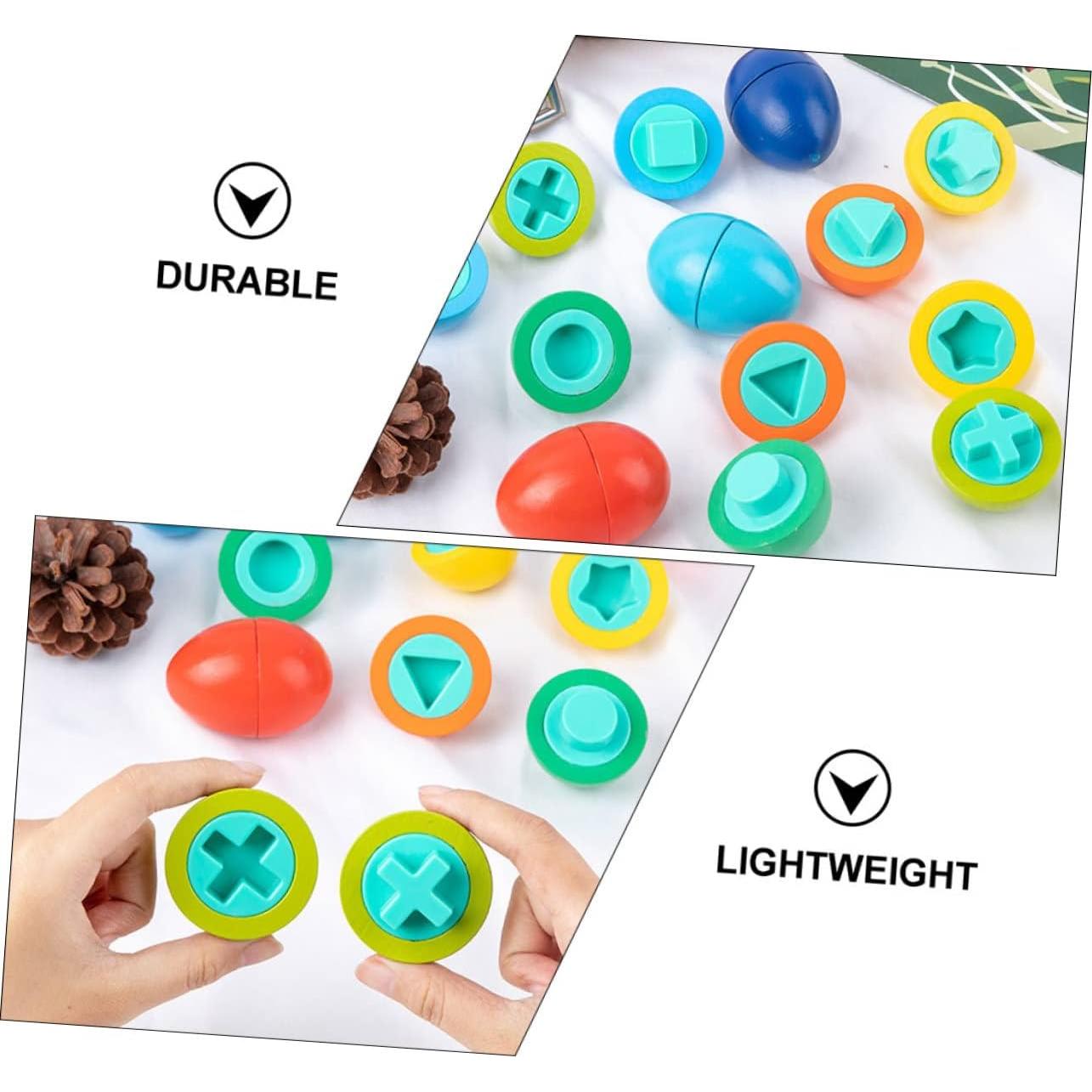 Juguete Educativo de Madera Sosoport 8 Piezas Reconocimiento de Forma