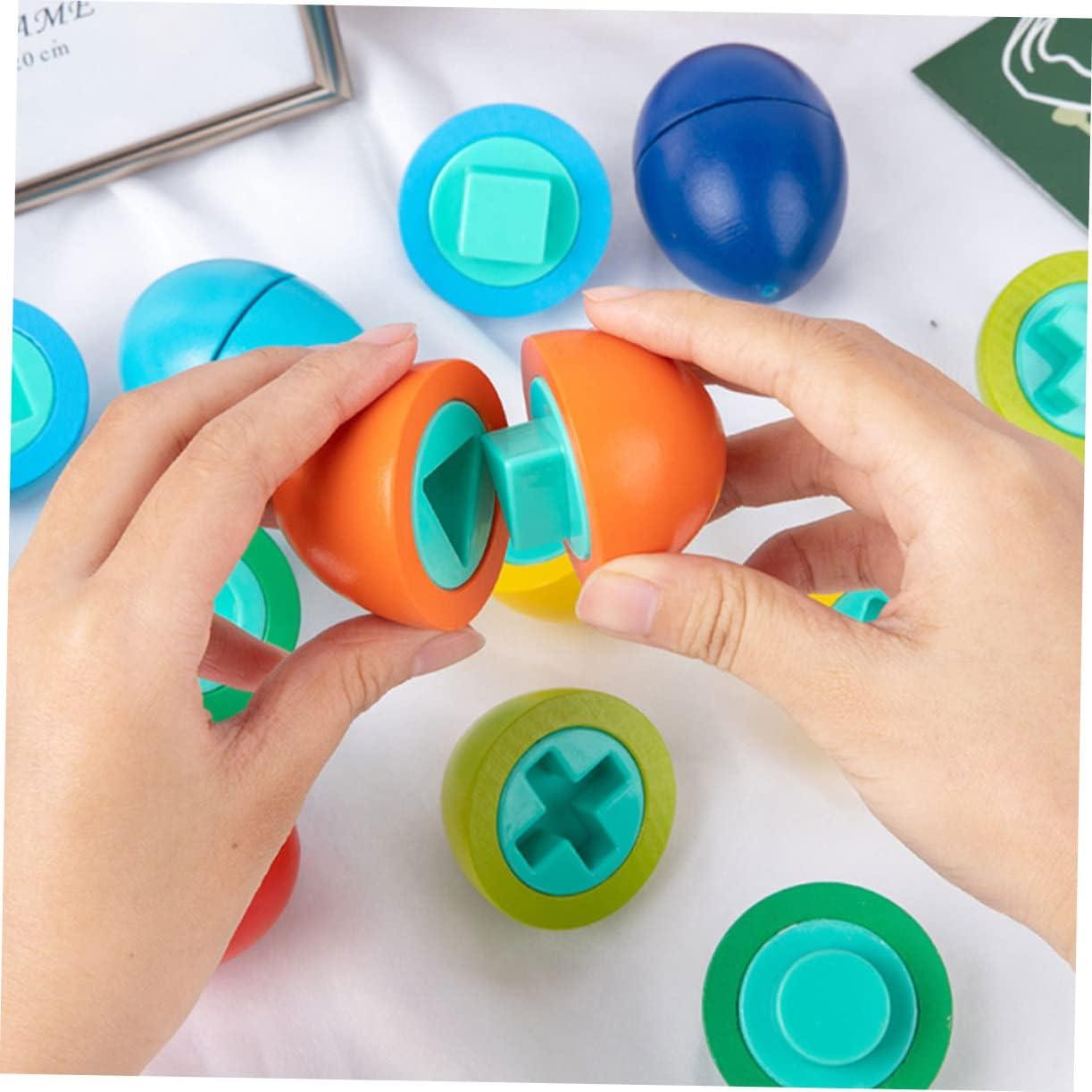 Juguete Educativo de Madera Sosoport 8 Piezas Reconocimiento de Forma