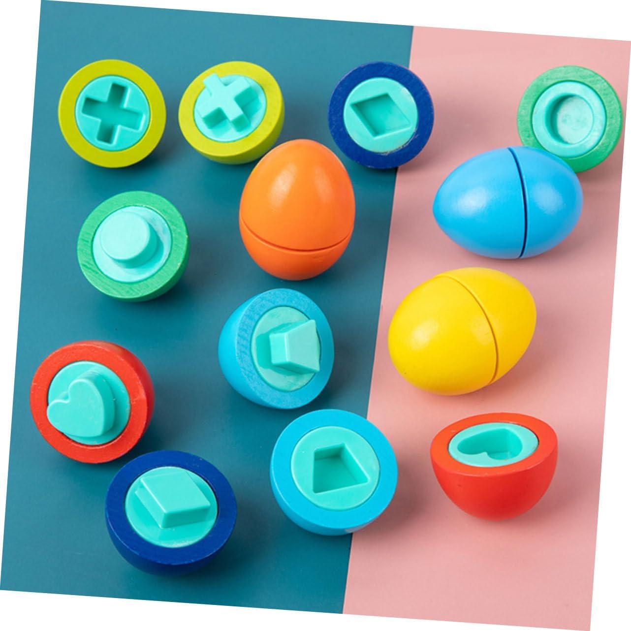 Juguete Educativo de Madera Sosoport 8 Piezas Reconocimiento de Forma