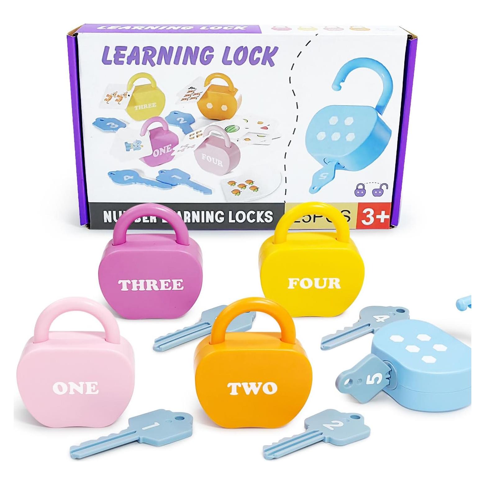 Candados de Manzana con Llaves Shantou - Juguete Montessori 3-5 Años