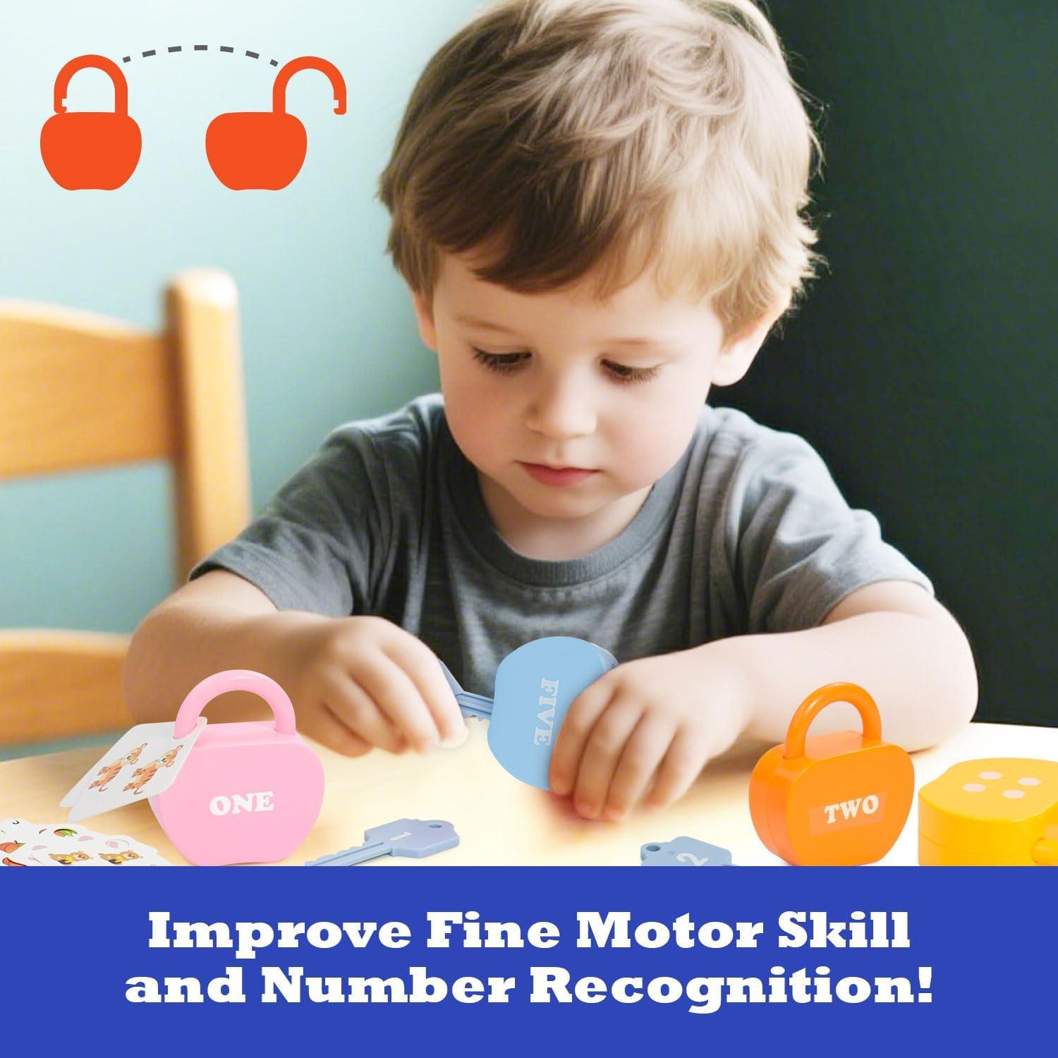 Candados de Manzana con Llaves Shantou - Juguete Montessori 3-5 Años