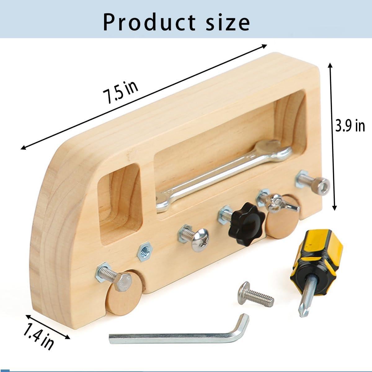 Tablero Ocupado Montessori ALaLatois Juguete Sensorial 20x10 cm