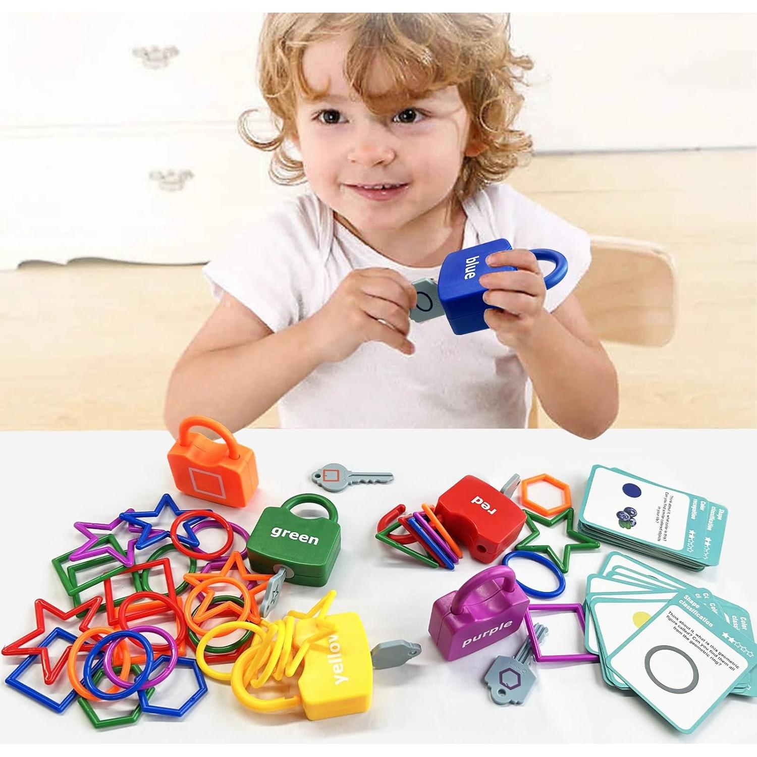 Bloques de Aprendizaje Xylolin para Niños 3 a 6 Años - Juguete Montessori de Formas y Colores