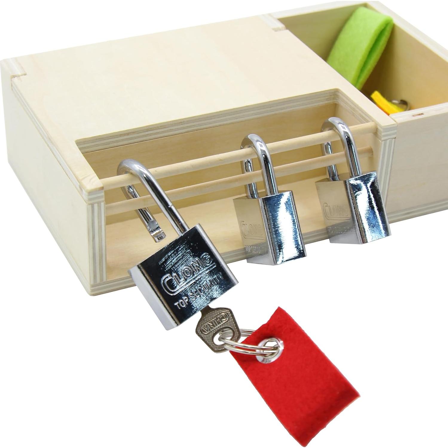 Juego Montessori de Cerraduras y Llaves Kiddison 3 Años