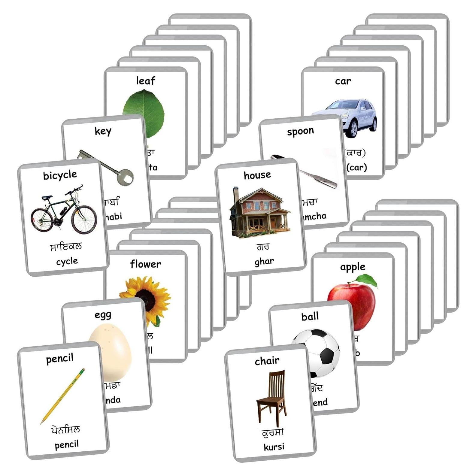 Tarjetas de Flash Bilingües LifeLoLo - 48 Palabras para Bebés