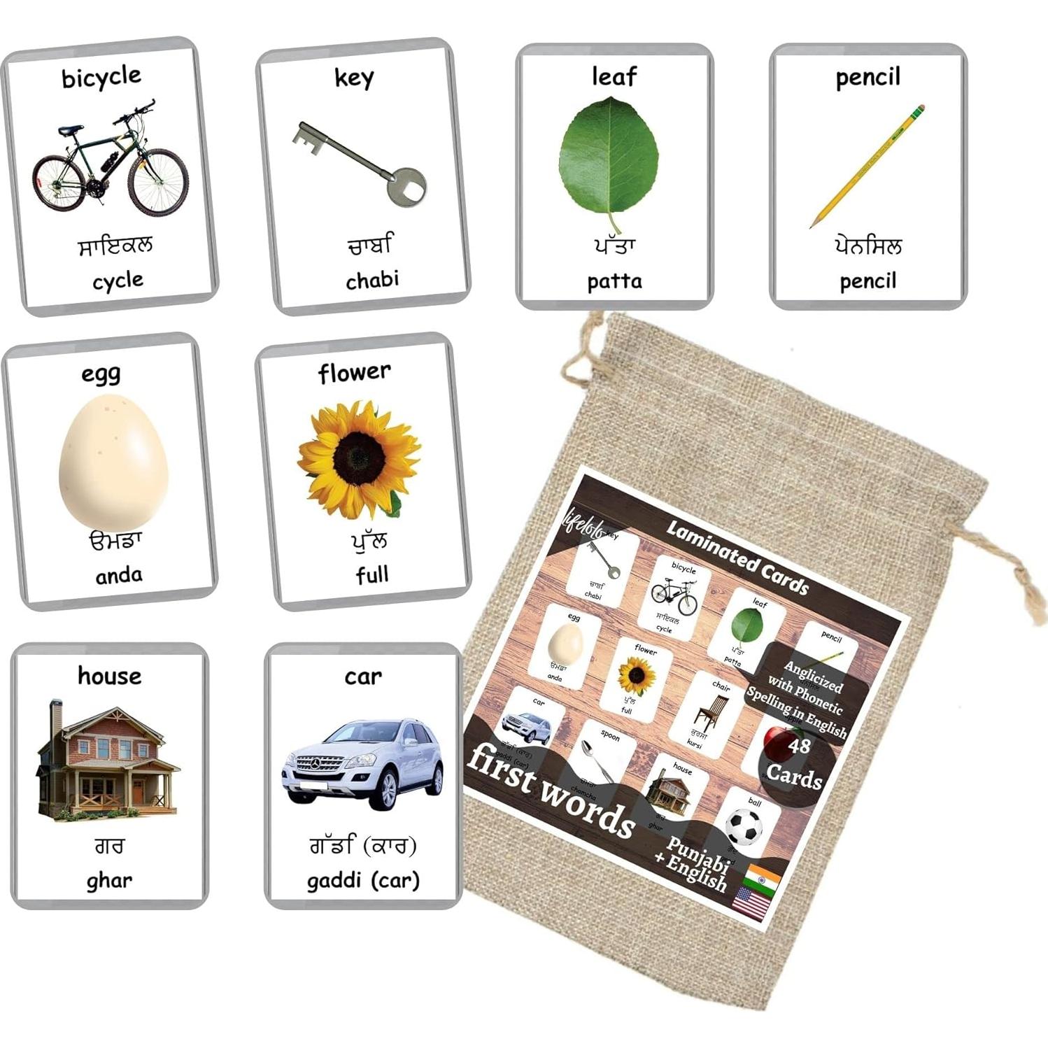 Tarjetas de Flash Bilingües LifeLoLo - 48 Palabras para Bebés