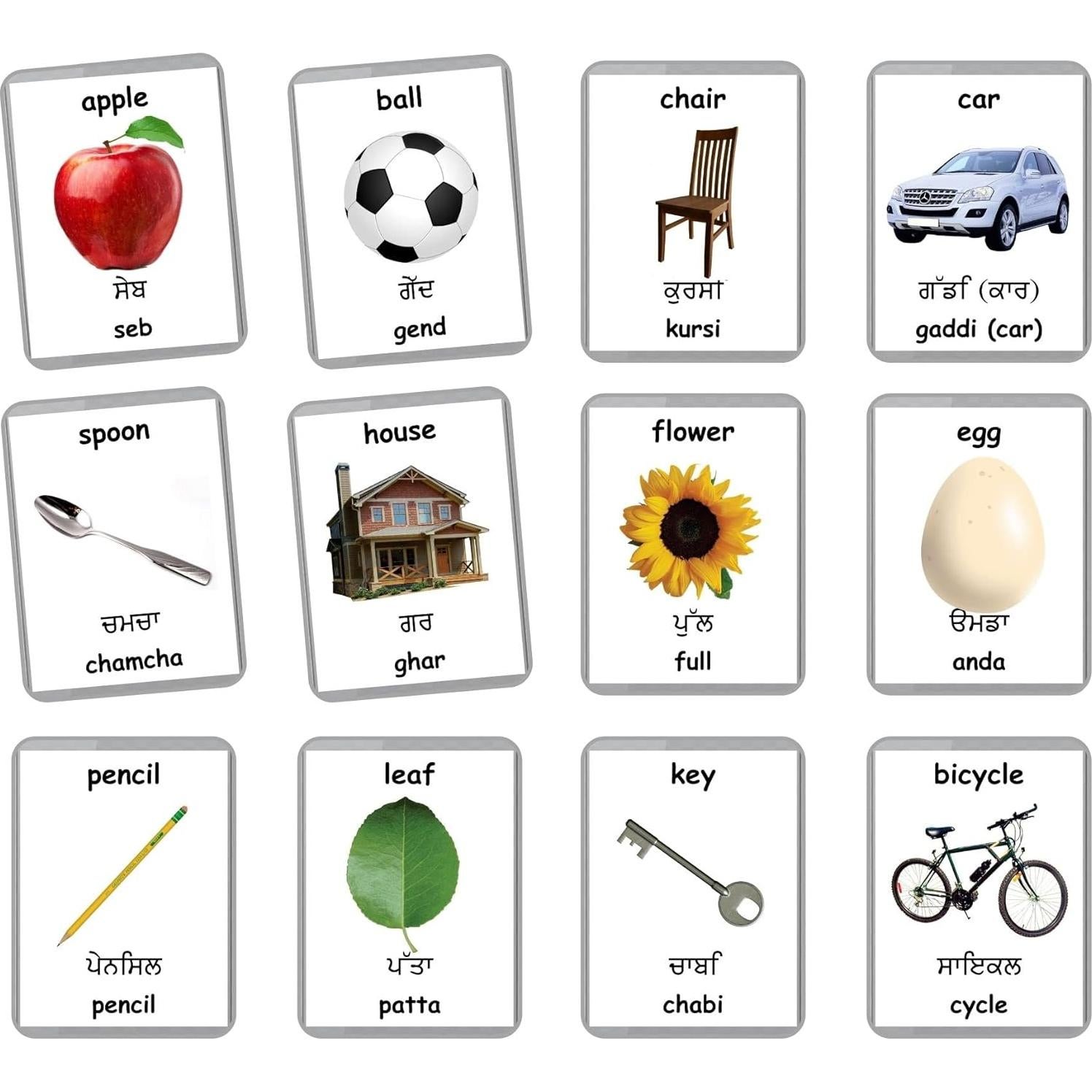 Tarjetas de Flash Bilingües LifeLoLo - 48 Palabras para Bebés