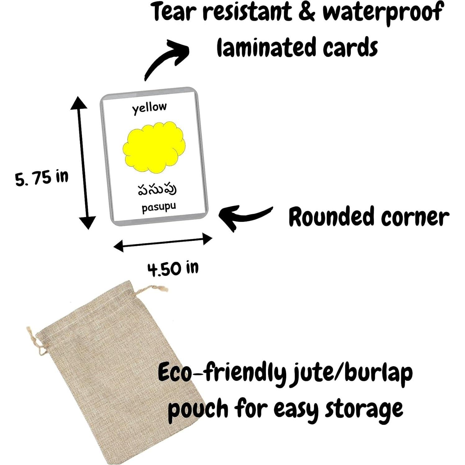 Tarjetas Didácticas de Colores LifeLoLo - 12 Piezas Bilingües