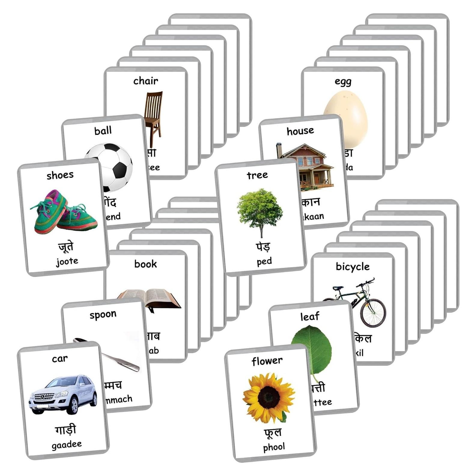 Tarjetas de Flash Bilingües LifeLoLo - 48 Palabras para Bebés