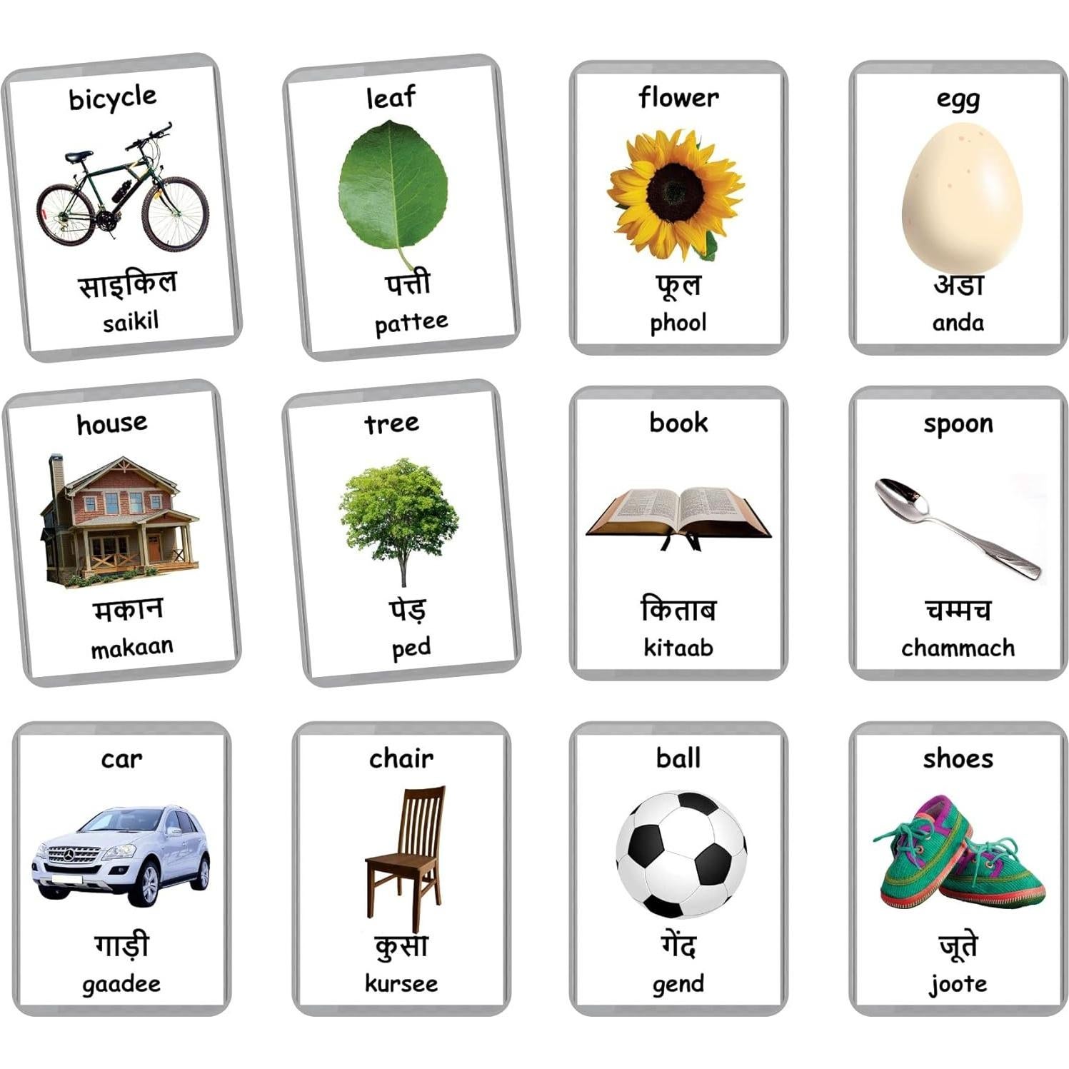 Tarjetas de Flash Bilingües LifeLoLo - 48 Palabras para Bebés