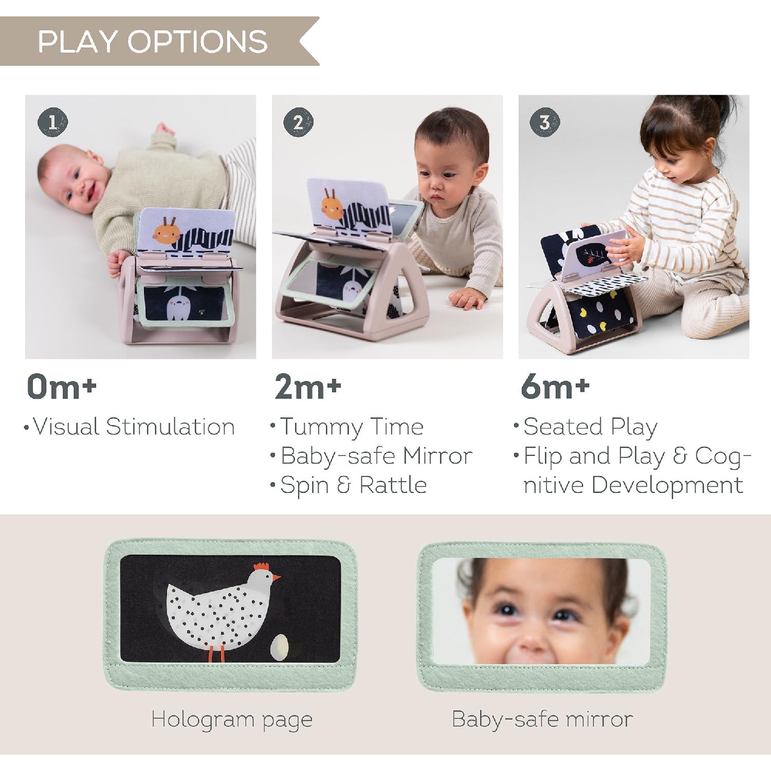 Libro Giratorio Taf Toys en Blanco y Negro con Sonido