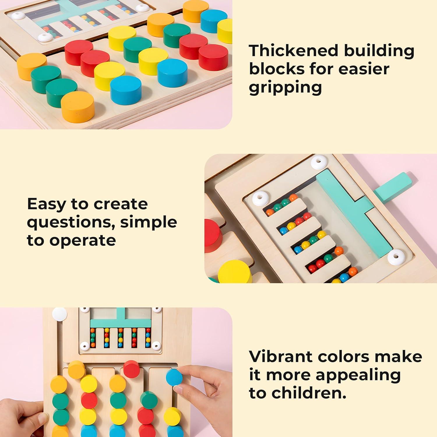 Rompecabezas Deslizante de Madera Haugboag 18.5x20.5cm 3+