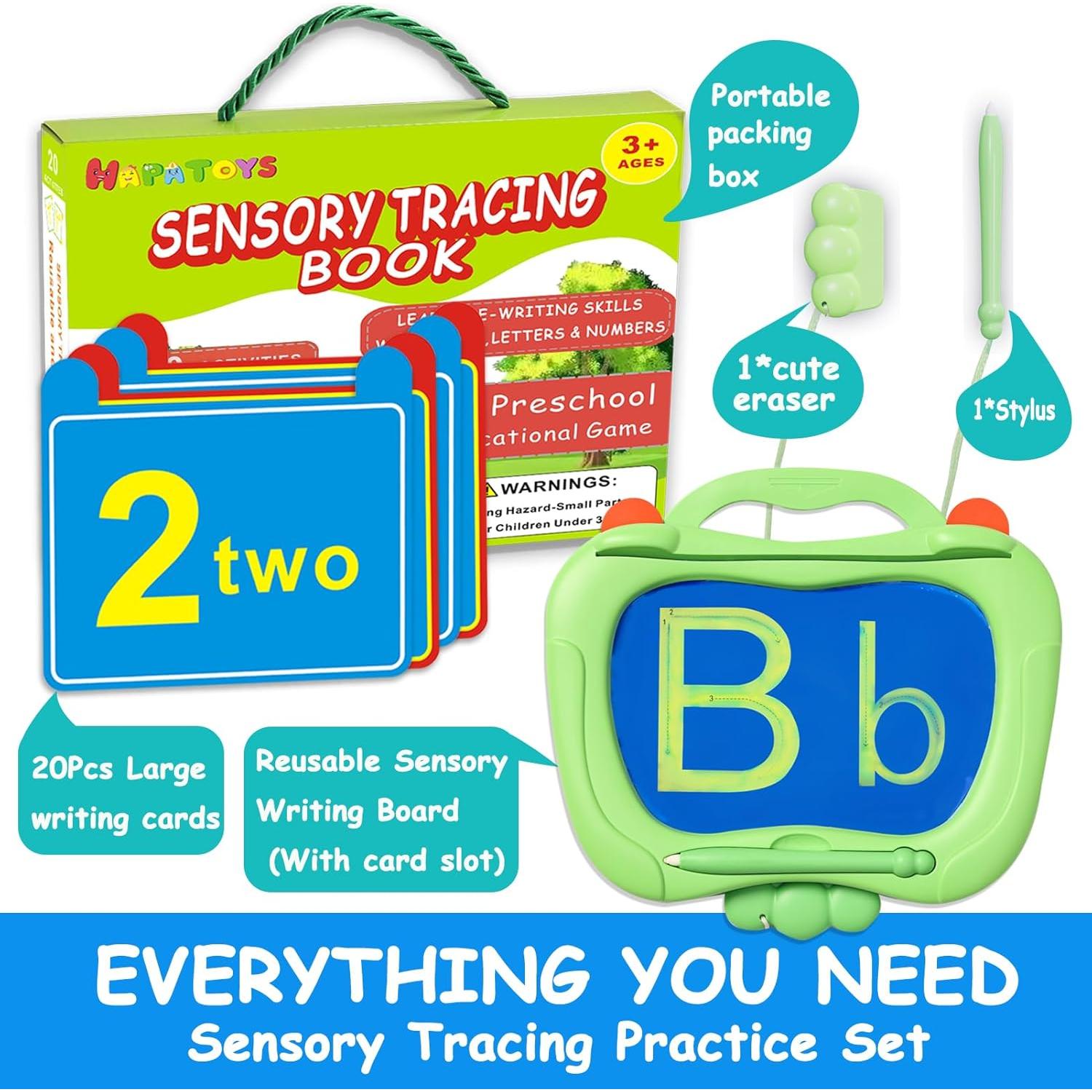 Almohadilla Reutilizable HAPATOYS para Trazar Letras y Números