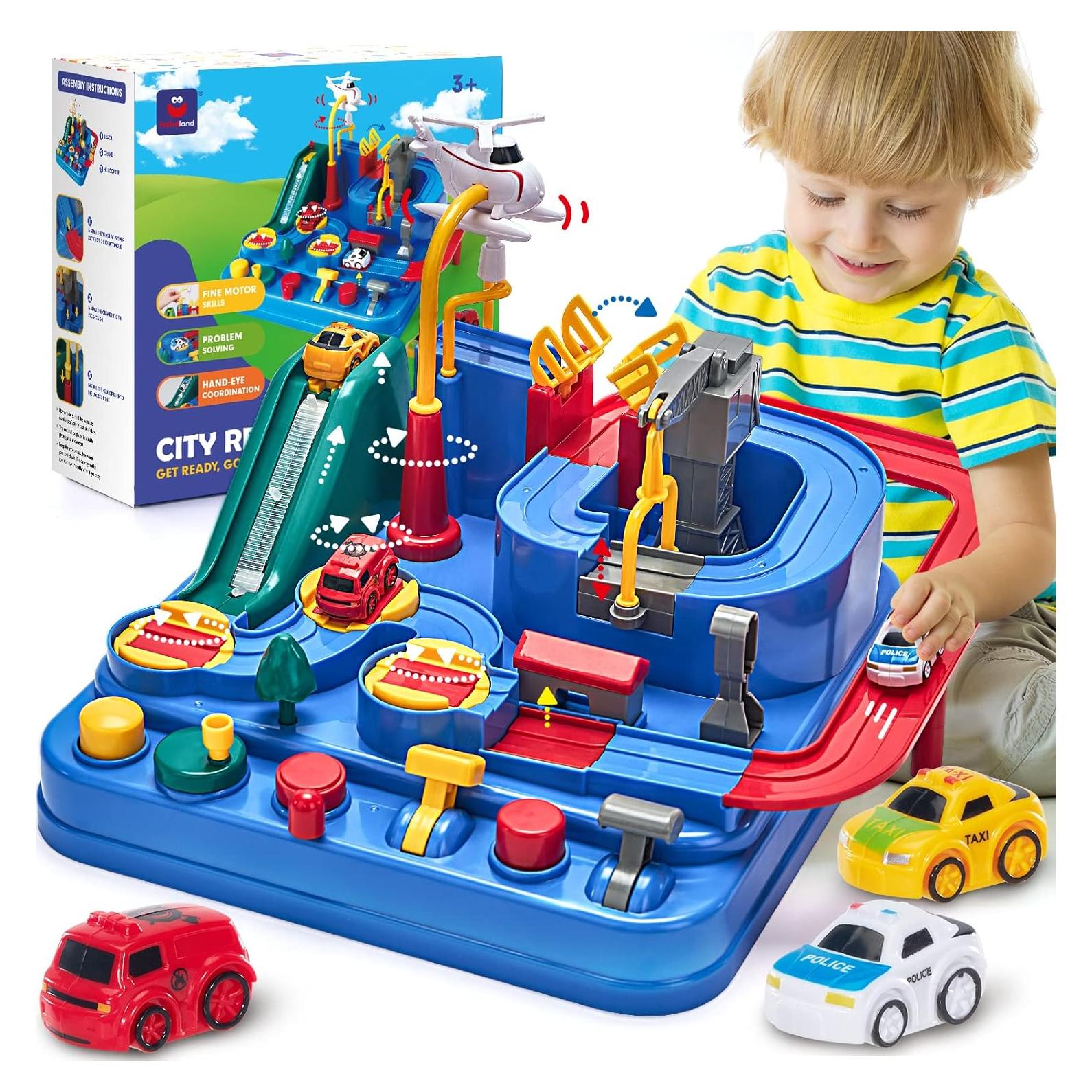 Pista de Carreras Hahaland para Niños 3-8 Años - Juguete Educativo