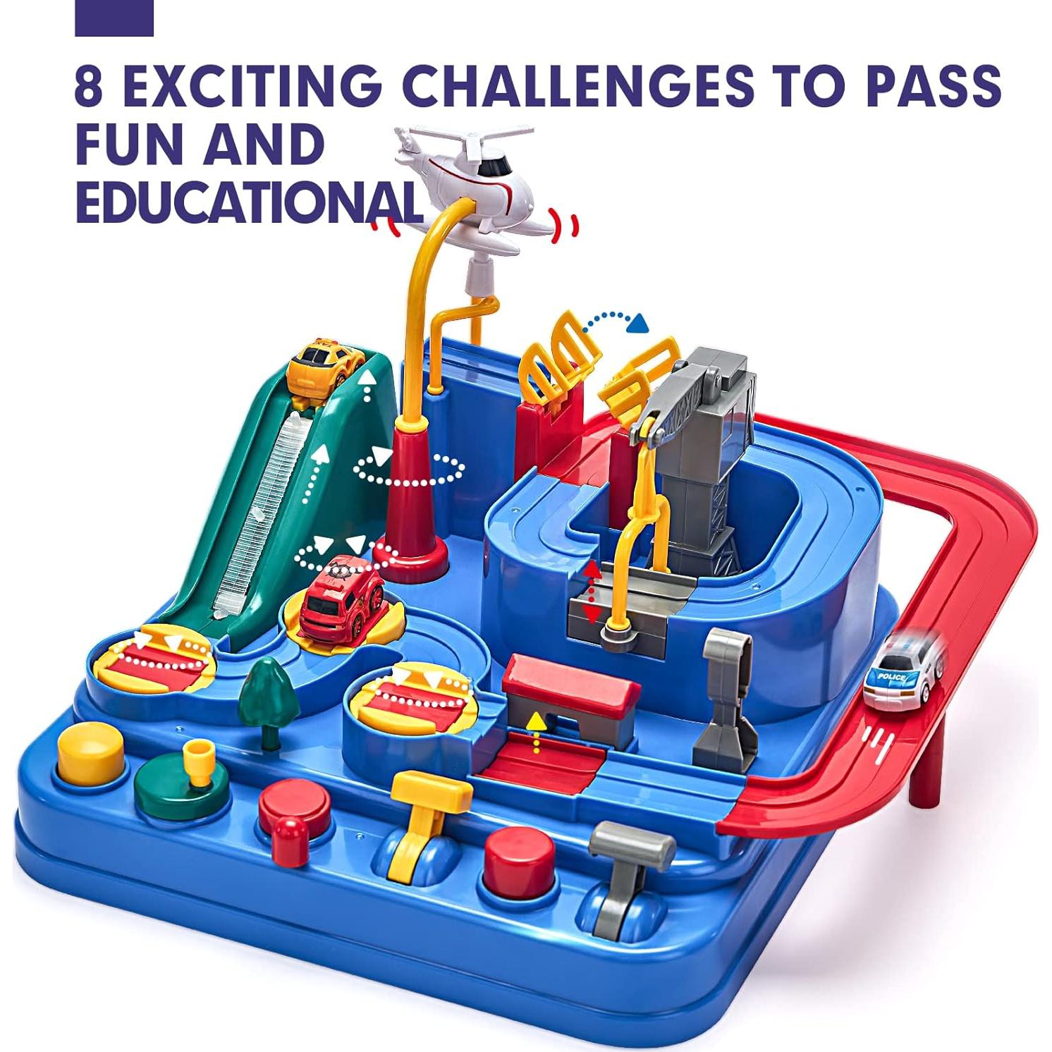 Pista de Carreras Hahaland para Niños 3-8 Años - Juguete Educativo