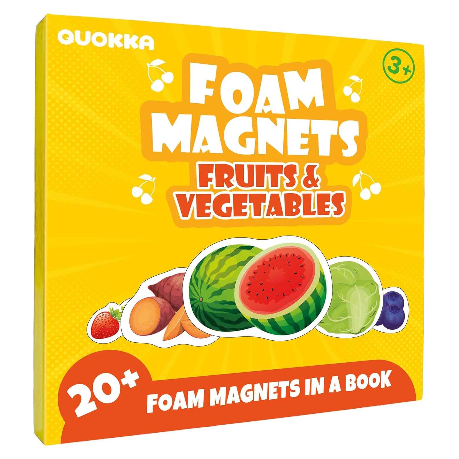 Puzzle Magnético de Viaje QUOKKA Frutas - Juguete Educativo 1-5 Años