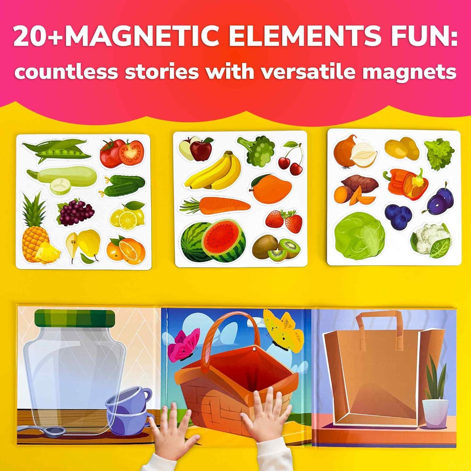 Puzzle Magnético de Viaje QUOKKA Frutas - Juguete Educativo 1-5 Años