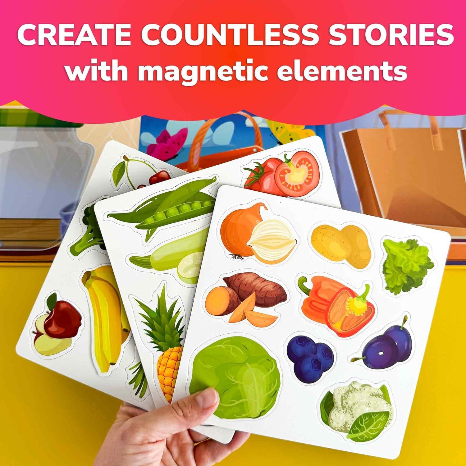 Puzzle Magnético de Viaje QUOKKA Frutas - Juguete Educativo 1-5 Años