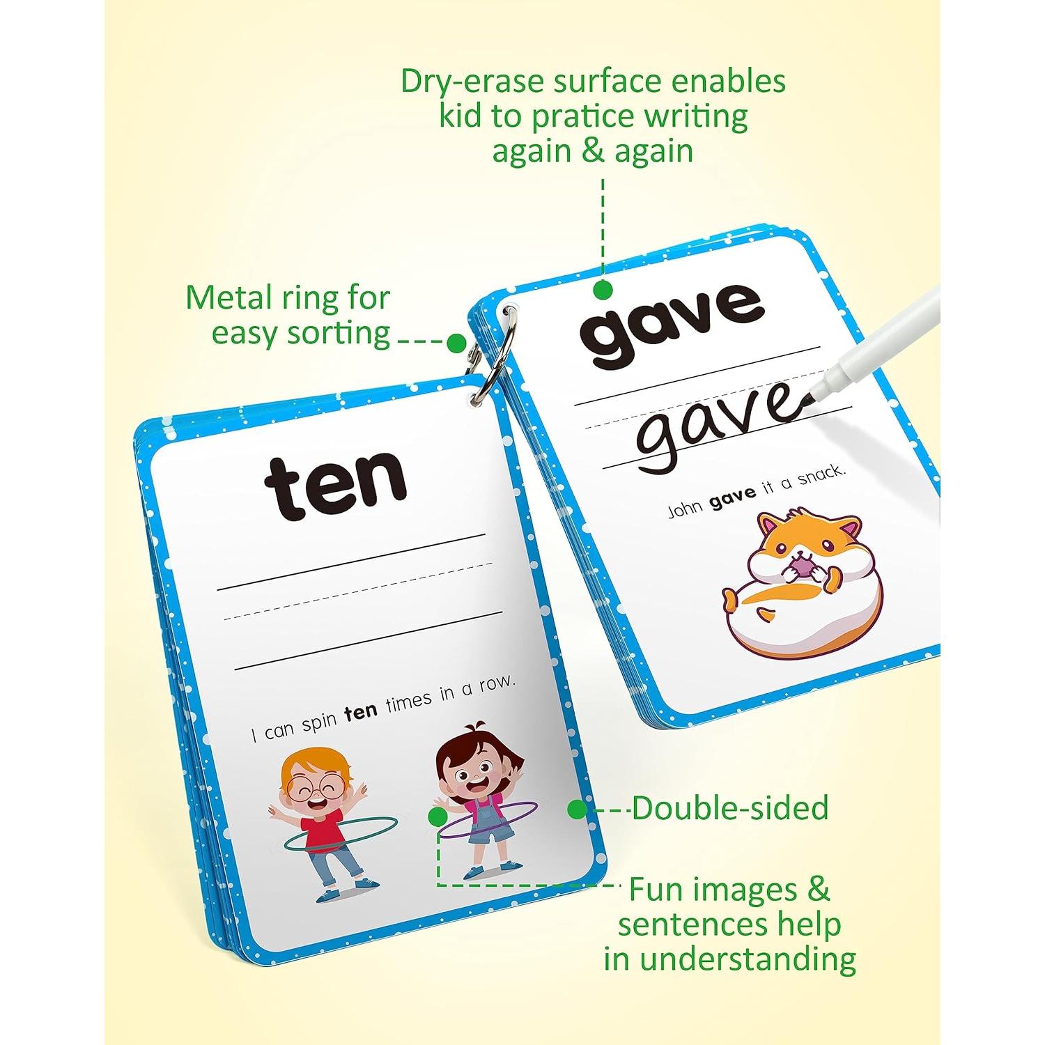 Tarjetas de Aprendizaje Coogam 250 Palabras Dolch para Niños