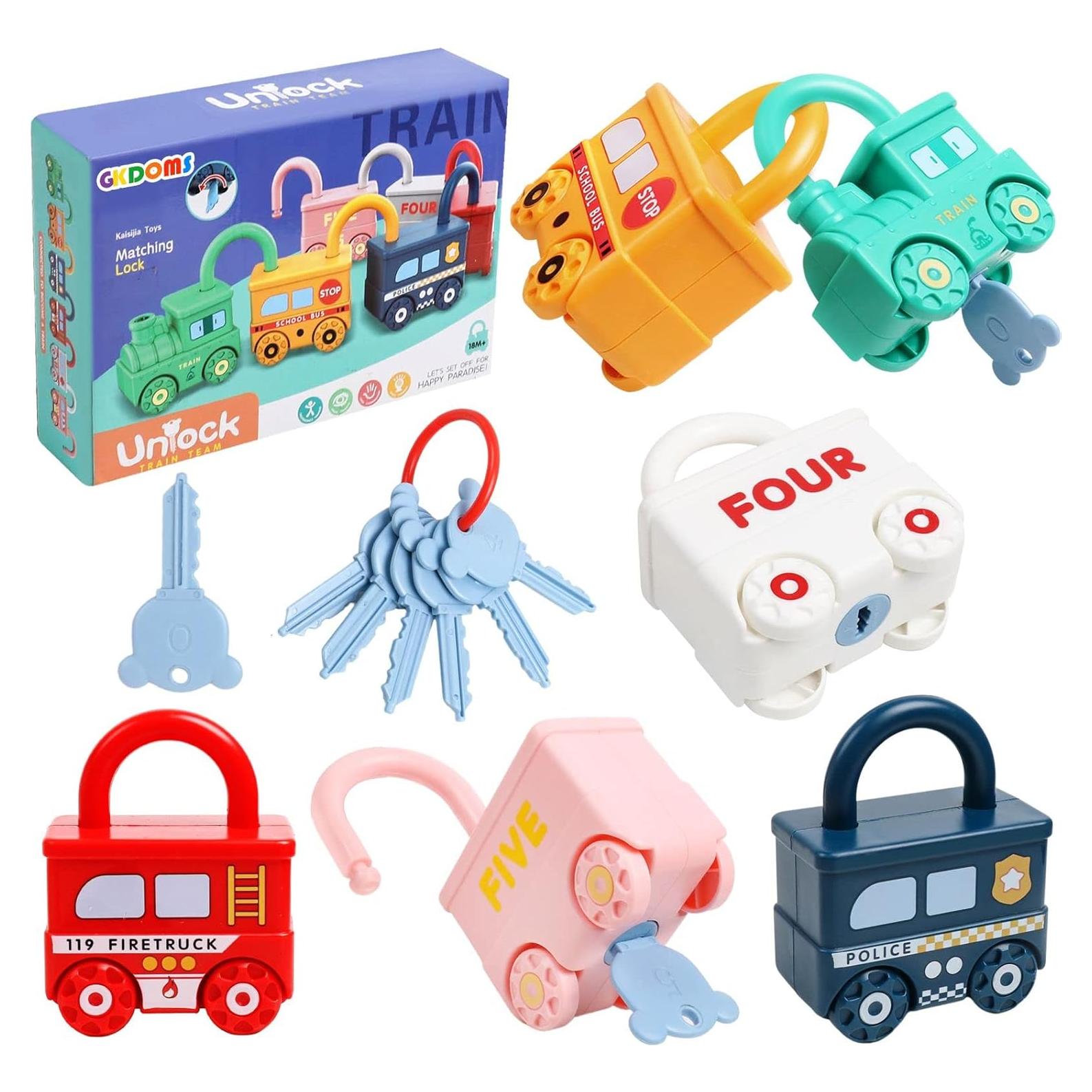 Juguete de Aprendizaje Montessori GKDOMS Cerraduras y Llaves