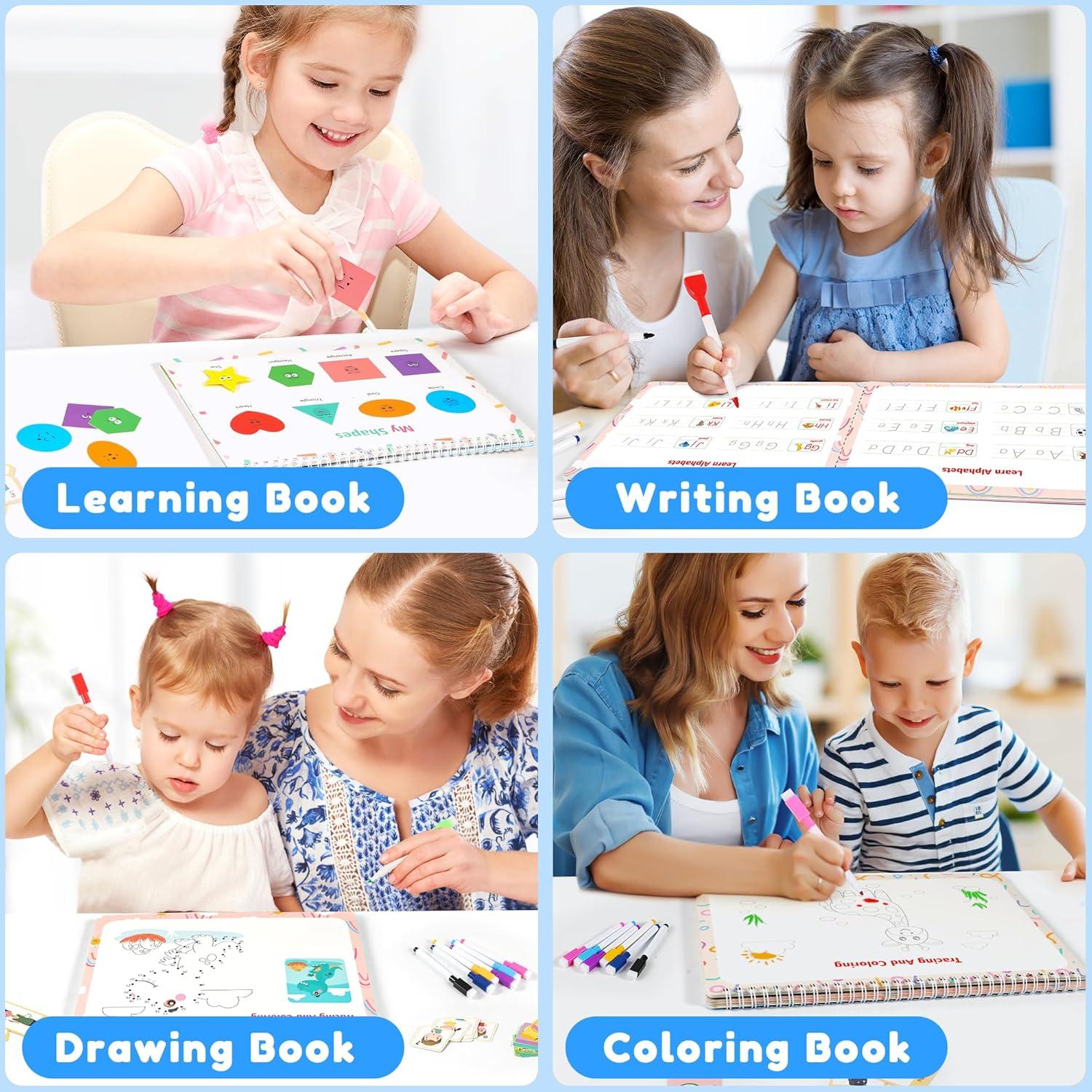 Libro Ocupado Montessori NOWRICH para Niños 3-5 Años Dinosaurios