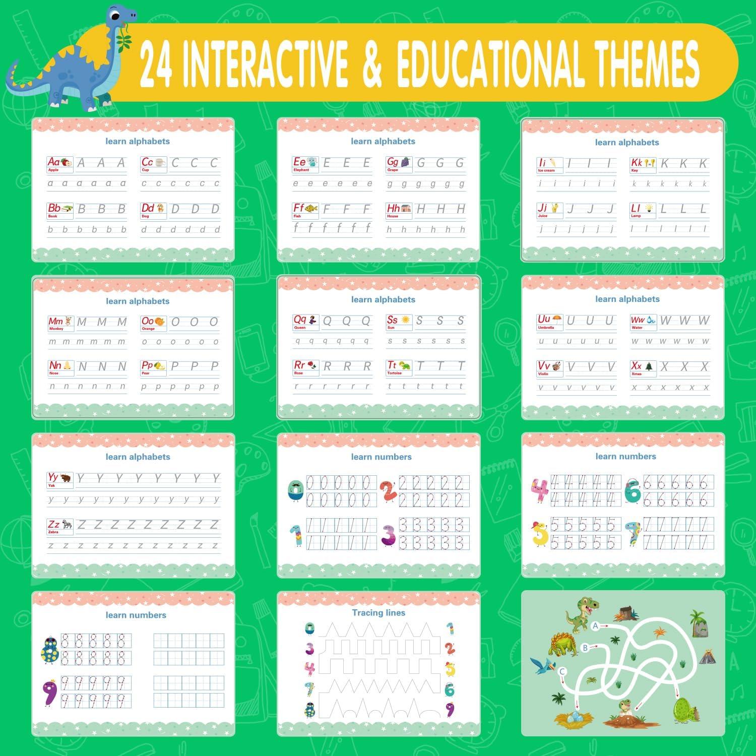 Libro Ocupado Montessori NASHRIO 24 Temas para Niños 3-6 Años