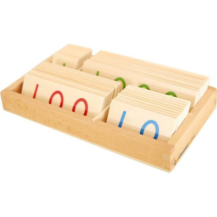 Tarjetas de Números de Madera Montessori Outlet 1-9000