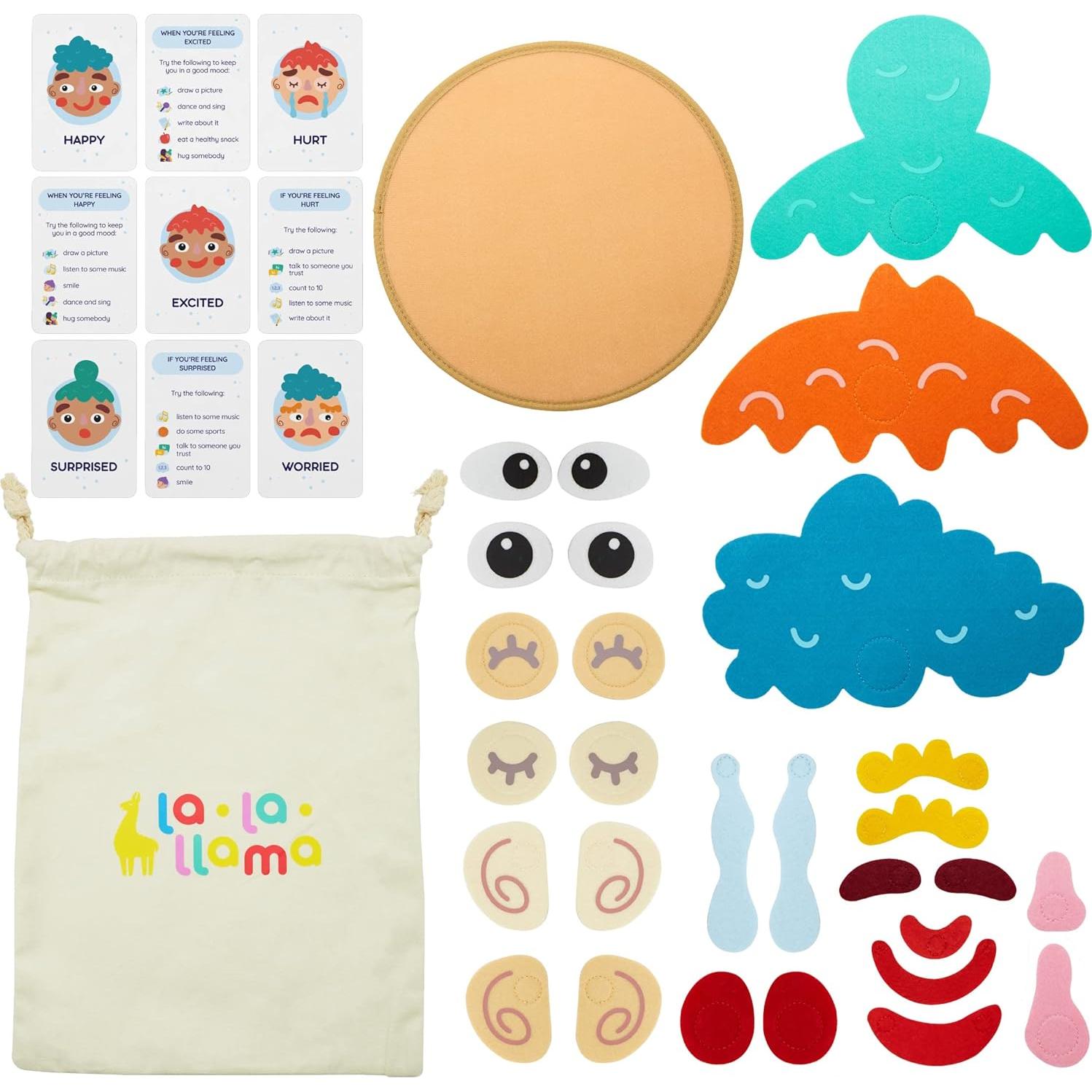 Juego de Emociones para Niños La-la-llama - 39 Piezas