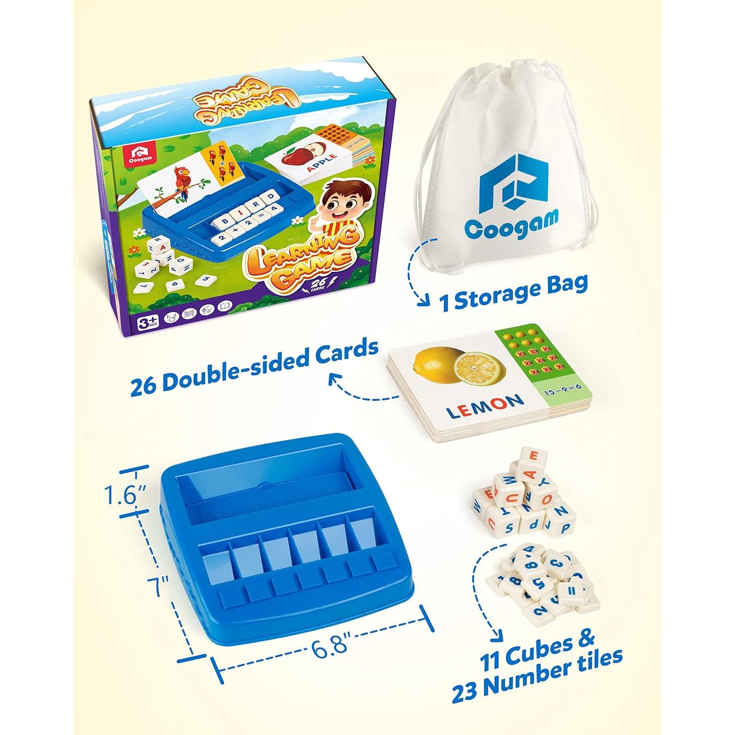 Juego de Emparejamiento de Letras Coogam - 69 Piezas Educativas