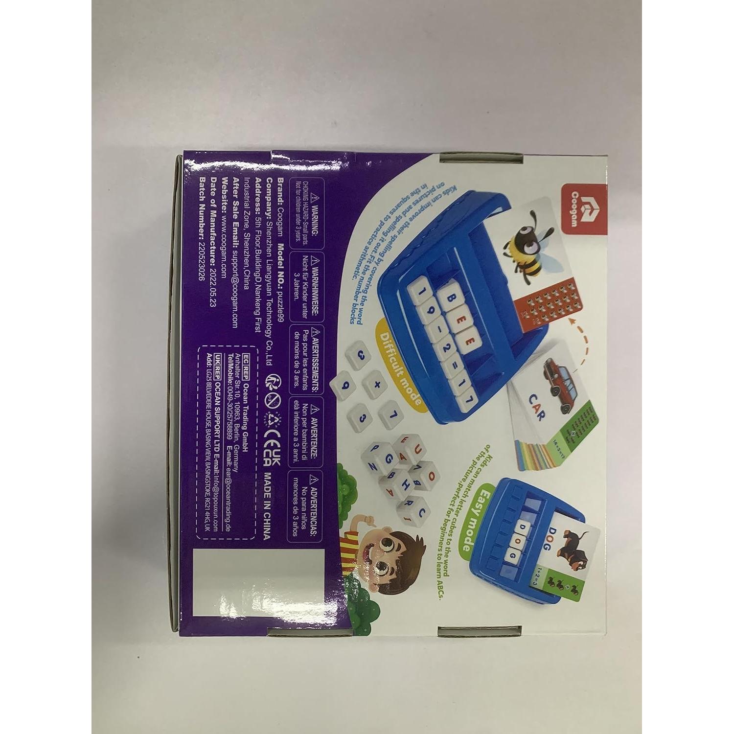 Juego de Emparejamiento de Letras Coogam - 69 Piezas Educativas