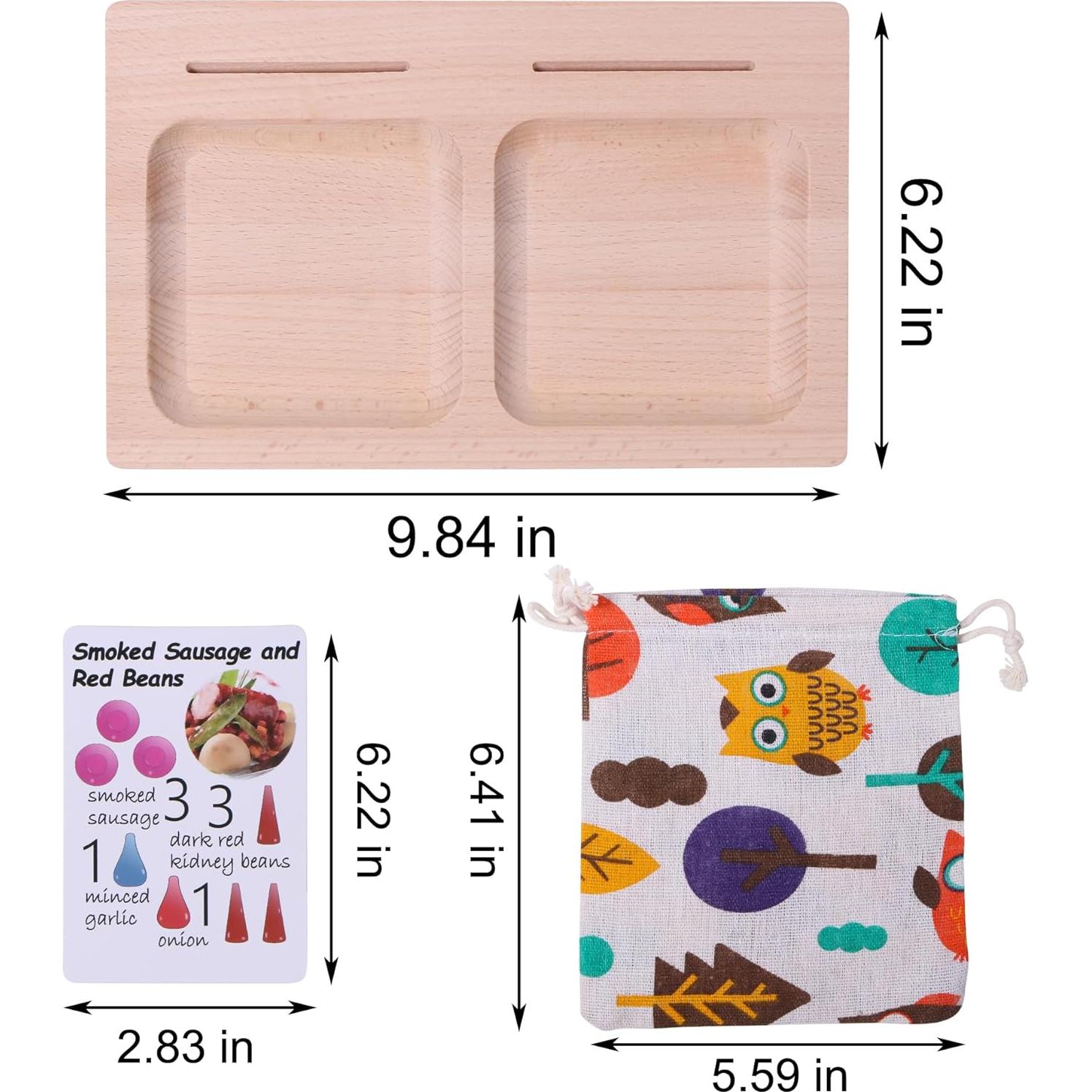 Conjunto de Juguetes Sensoriales de Madera Candywood 81 Piezas