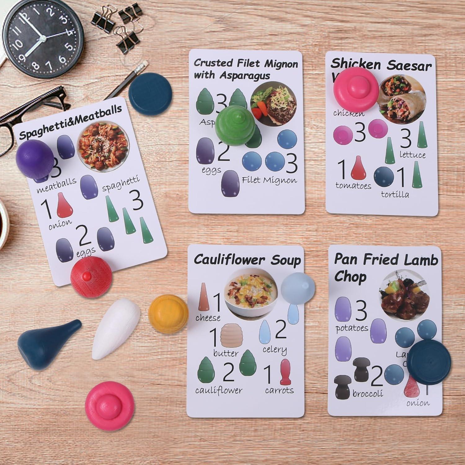 Conjunto de Juguetes Sensoriales de Madera Candywood 81 Piezas