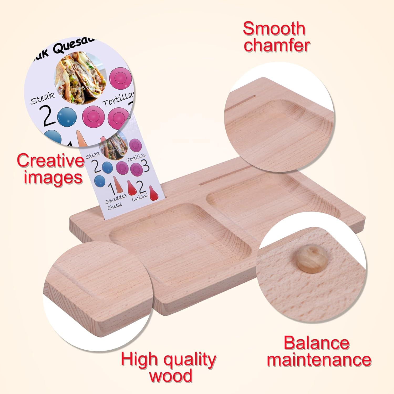 Conjunto de Juguetes Sensoriales de Madera Candywood 81 Piezas