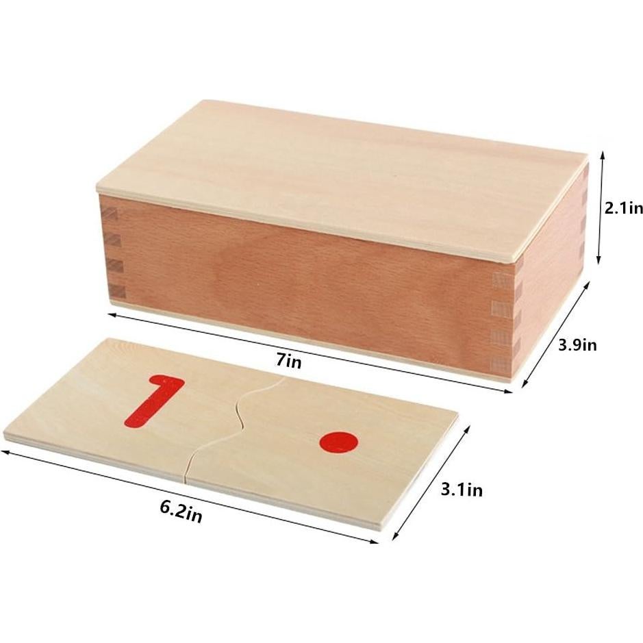 Rompecabezas Montessori de Números 1-10 Leader Joy 17.8x9.9cm