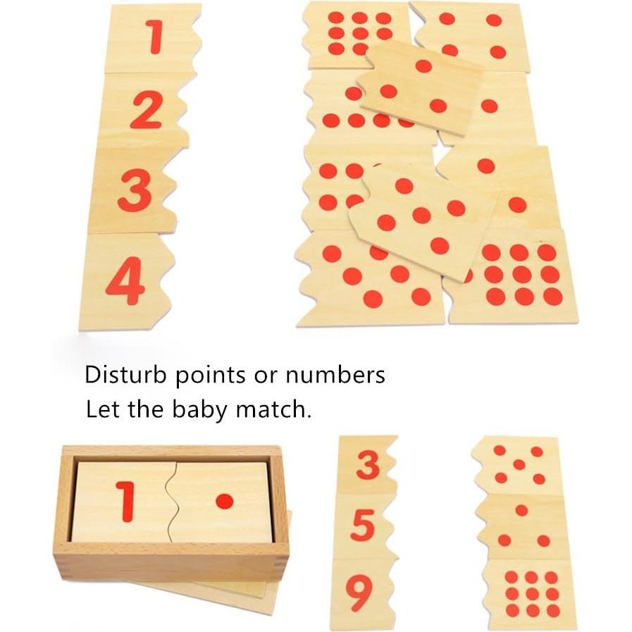 Rompecabezas Montessori de Números 1-10 Leader Joy 17.8x9.9cm