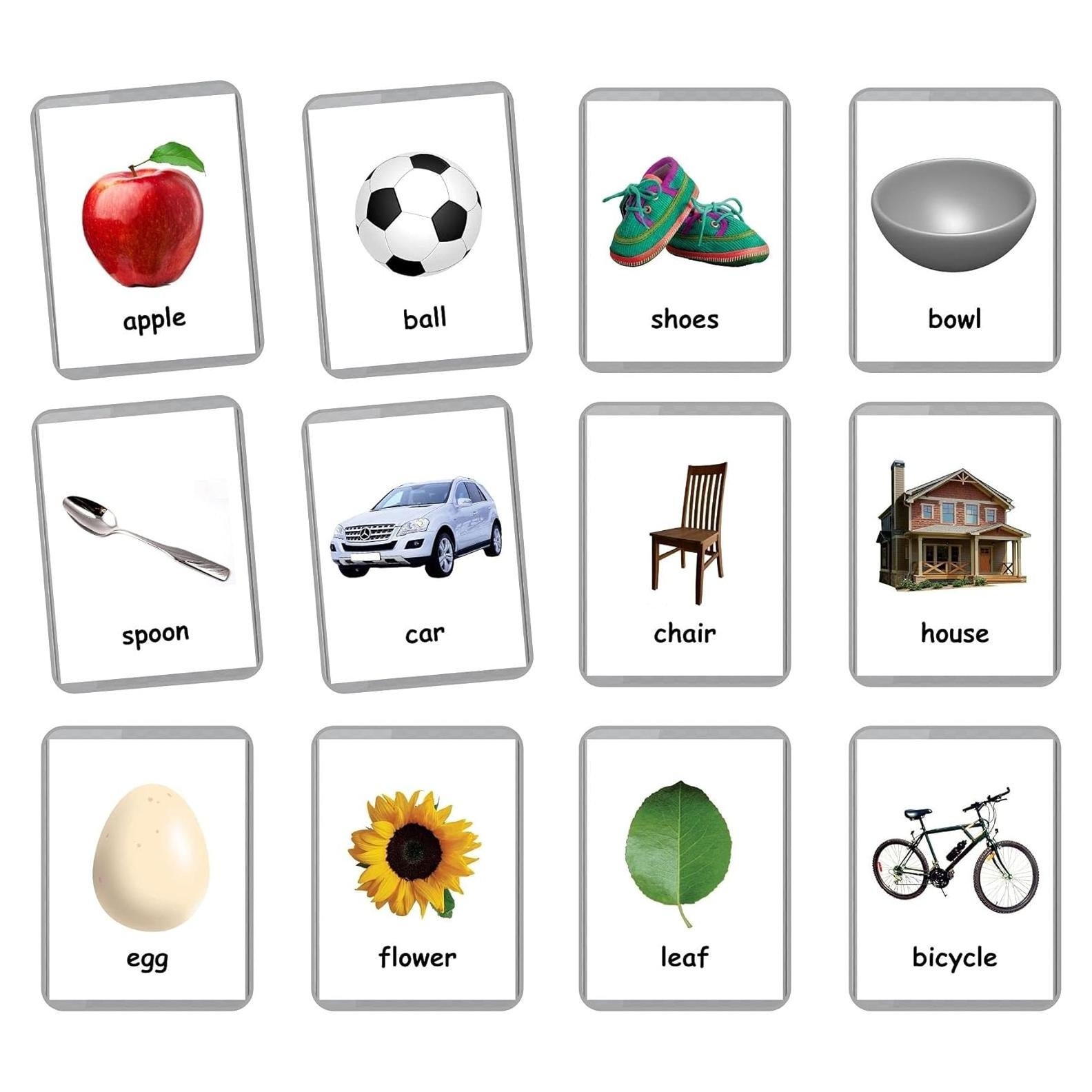 Tarjetas de Palabras Iniciales LifeLoLo - 48 Tarjetas Bilingües