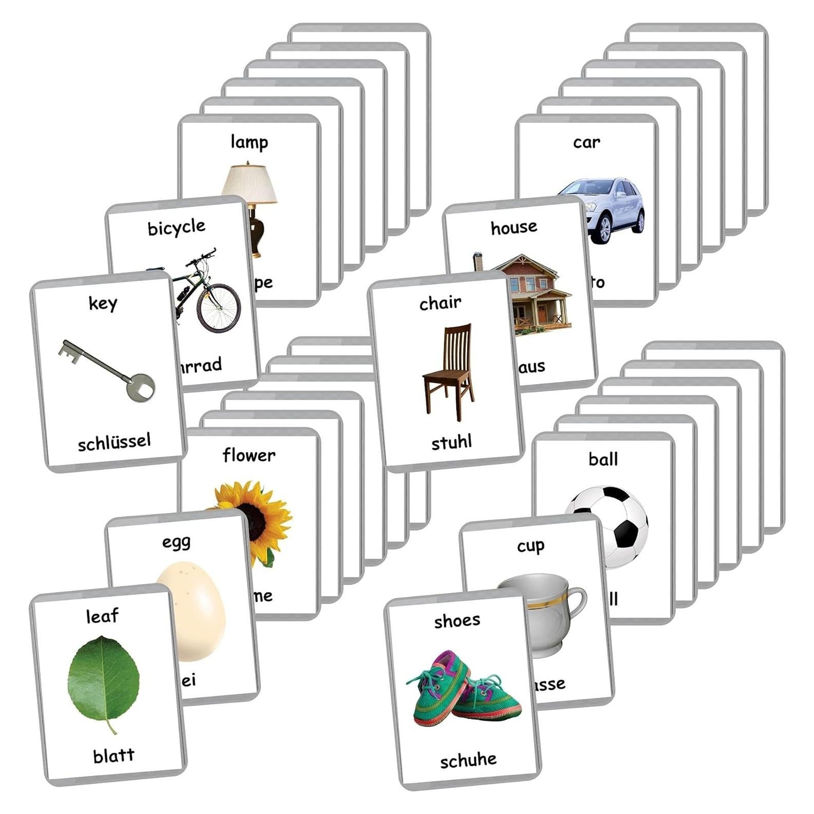 Tarjetas de Palabras Iniciales LifeLoLo - 48 Tarjetas Bilingües